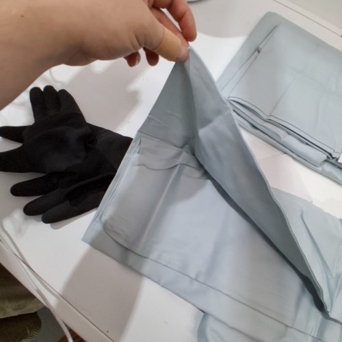 6PC PURELY ORGANIC TURKISH COTTON SHEET SET - QUEEN - BLUE image 4