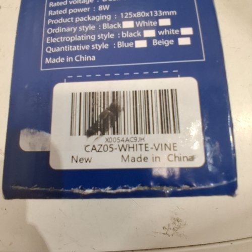 PORTABLE WATER JUG DISPENSER PUMP - 8W - 5 GAL CAPACITY - WHITE (MODEL: CAZ05-WHITE-VINE) image 3