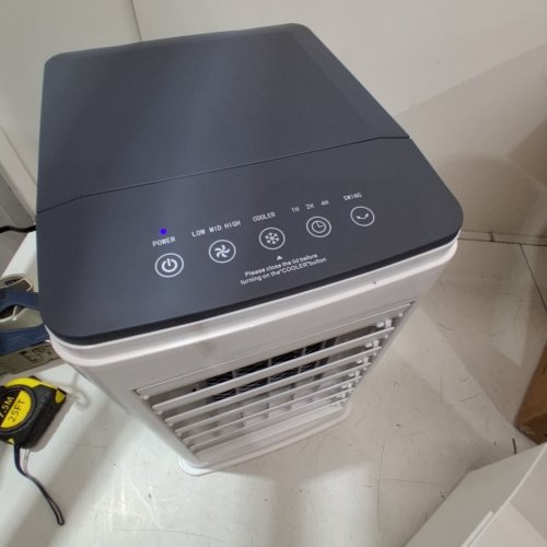 3-IN-1 PORTABLE 60° OSCILLATING AIR CONDITIONER/COOLER WITH REMOTE - 3 SPEEDS - 5.5L - WHITE(MODEL: BW-102YF) image 2