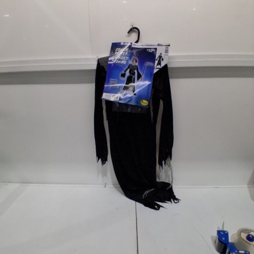 2PC BOYS PARTYHOLIC ZOMBIE REAPER COSTUME - OSFM - BLACK image 2