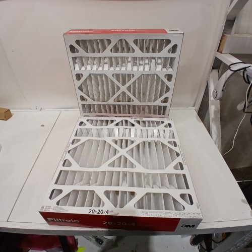 2PK 3M FILTRETE MICRO ALLERGEN DEFENSE MERV 11 FURNACE AIR FILTERS - 20" X 20" X 4" - RED/WHITE image 2
