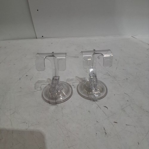 2PK SUCTION HOOKS - CLEAR image 2