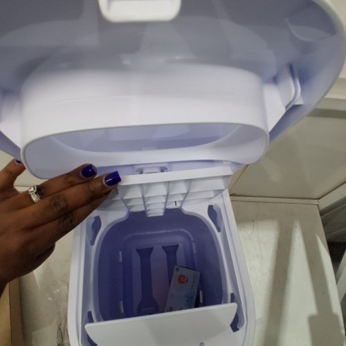 DIAPER GENIE ESSENCE PAIL DIAPER PAIL SYSTEM - WHITE image 3