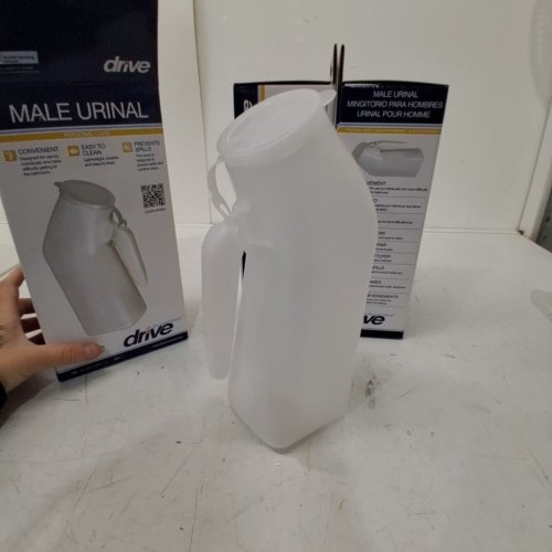 3 DRIVE MEDICAL MALE PLASTIC URINAL - 32 OZ - WHITE (MODEL: RTLPC23201-M) image 3