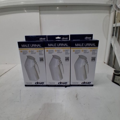 3 DRIVE MEDICAL MALE PLASTIC URINAL - 32 OZ - WHITE (MODEL: RTLPC23201-M) image 4