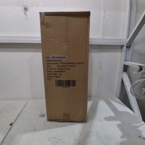MILLIARD TRI-FOLD MATTRESS - 25" X 75" X 4" - WHITE image 6