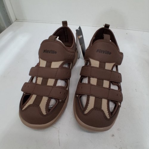 MEN'S FITVILLE EASYTOP RECOVERY SANDAL V4 - SIZE 11.5 wide - COCOA LUXE image 2