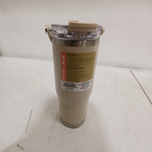 BPS DUAL-LID WATER BOTTLE - 32 OZ - WHITE CAP GRAY (MODEL: DLB-WG-32) image 4