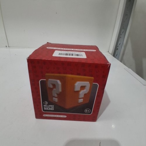 LIGHT UP MINI QUESTION BLOCK LIGHT/LAMP WITH SOUNDS - YELLOW image 2