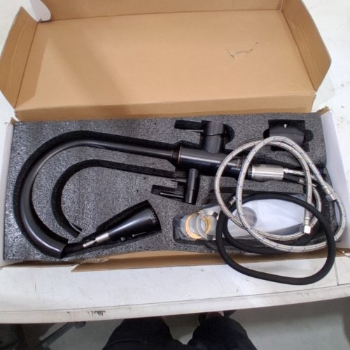 APPASO 3 IN 1 KITCHEN FAUCET - 15.8", 1.8GPM - BRONZE - (MODEL: APS3004ORB) image 2
