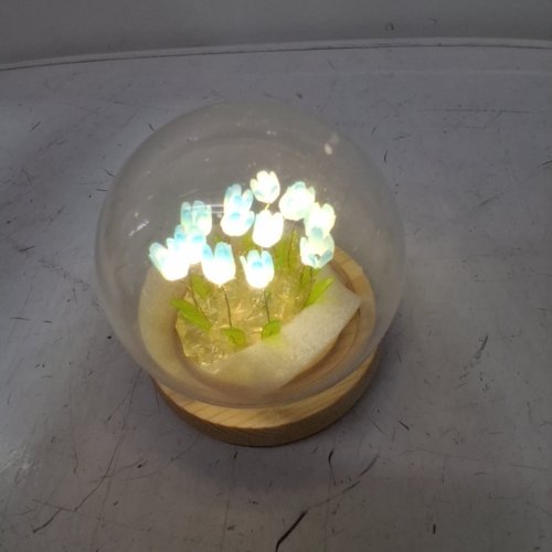 LED TULIP NIGHT LIGHT FOR HOME DECOR - LED - BLUE image 2