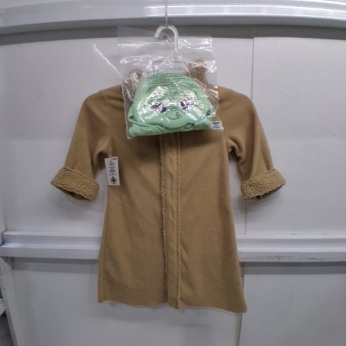 2PC KIDS STAR WARS MANDALORIAN GROGU COSTUME SET - 2T - TAN (STYLE: JWC6024-2T) image 2