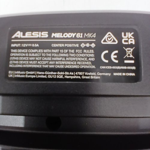 ALESIS MELODY 61 MK4 KEYBOARD PIANO FOR BEGINNERS WITH 61-KEYS - BLACK (MODEL: MELODY61MK4) image 6