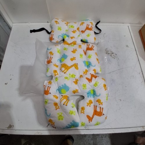 BABY STROLLER SEAT CUSHION PAD - UNIVERSAL FIT - ANIMAL PRINT/MULTICOLOURED (MODEL : 00656103434114) image 2
