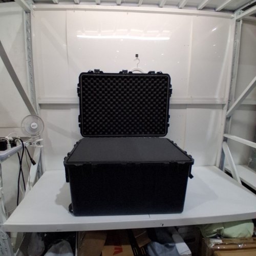 MEIJIA PORTABLE ALL WEATHER WATERPROOF IP67 PROTECTIVE HARD CASE WITH CUSTOMIZABLE FIT FOAM FOR CAMERA EQUIPMENT - 33.25"X24.4"X19.3" - BLACK - (MODEL: MJ-3075) image 2
