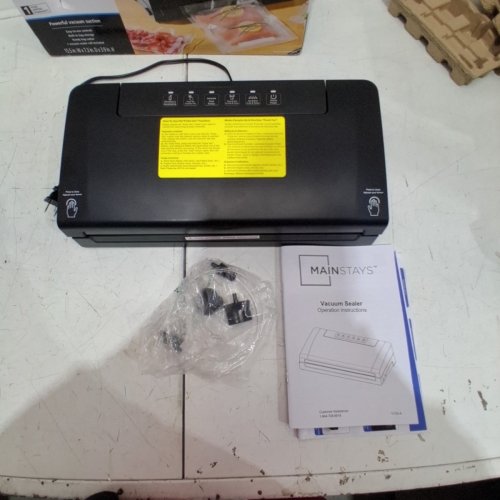 MAINSTAYS POWERFUL SUCTION VACUUM SEALER - BLACK image 3
