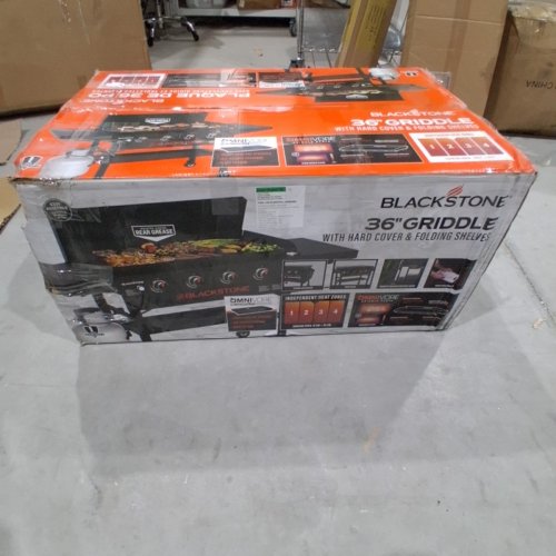 BLACKSTONE 36" GRILL & GAS GRIDDLE WITH DUAL SIDE SHELVES - 36" - 60000BTU - BLACK (MODEL: 2177) image 8