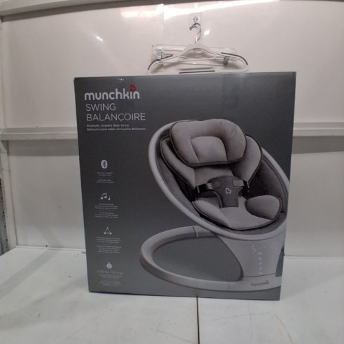 MUNCHKIN INFANT SMART SWING WITH BLUETOOTH - WHITE/GREY (MODEL: MCKFB-0974) image 4