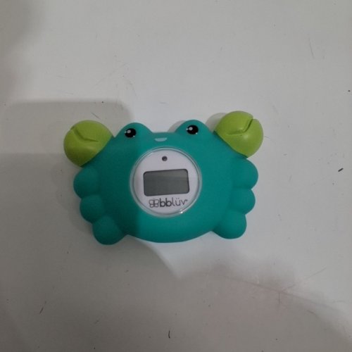 BBLUV KRAB 3 IN 1 THERMOMETER AND BATH TOY - GREEN/BLUE image 2