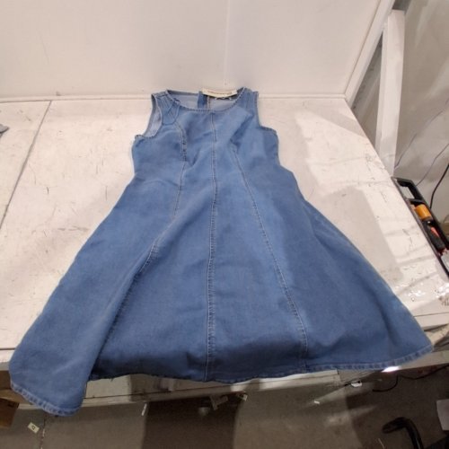 WOMAN'S NO BOUNDARIES FIT AND FLARE DENIM DRESS - SMALL - HAMPTON INDIGO WASH (MODEL: NBF64948LD) image 2