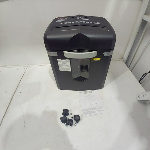 BONSAII 12-SHEET MICRO CUT SHREDDER WITH JAM-PROOF SYSTEM - WORKS WITH CD/CREDIT CARD/STAPLE/PAPER CLIP - 4.2GAL - BLACK (MODEL: C266-B) image 3