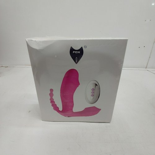FOX 3-IN-1 G SPOT REMOTE CONTROL VIBRATING DILDO - PINK image 2