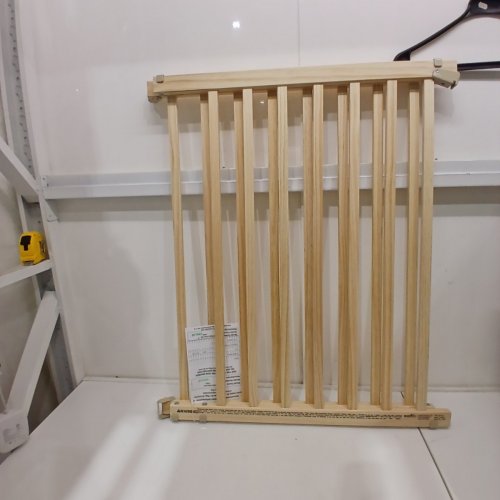 EVENFLO WALK-THRU TOP OF STAIRS EXTRA WIDE BABY & PET GATE - 32" X 30" - 48" - NATURAL WOOD BROWN (MODEL: 1050500 1050) image 2