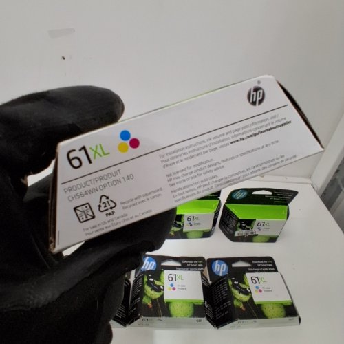 9 *EXPIRED* HP 61XL TRI-COLOUR HIGH YIELD INK CARTRIDGES FOR SELECT DESKJET, ENVY, AND OFFICEJET PRINTERS - CYAN, MAGENTA, YELLOW (MODEL: CH564WN) image 2