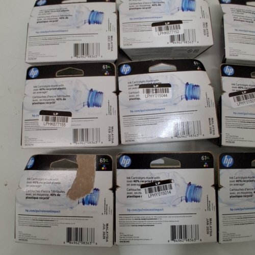 9 *EXPIRED* HP 61XL TRI-COLOUR HIGH YIELD INK CARTRIDGES FOR SELECT DESKJET, ENVY, AND OFFICEJET PRINTERS - CYAN, MAGENTA, YELLOW (MODEL: CH564WN) image 3