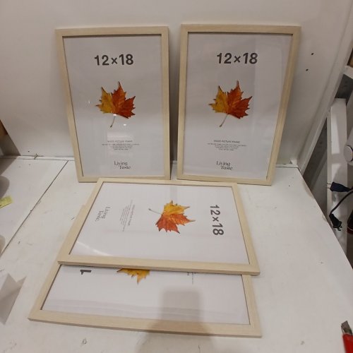 LIVING TASTE WOODEN PICTURE FRAMES - 18" X 24" - GOLD image 2