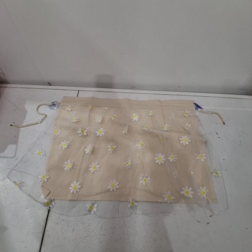 CAR SIDE FABRIC WINDOW BLINDS - 24"X18" - BEIGE FLORAL image 2