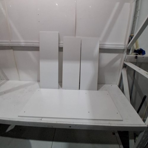 SOMDOT L-SHAPED COMPUTER DESK WITH 4 DRAWERS - 47" - WHITE - (MODEL: DK112C09) image 12
