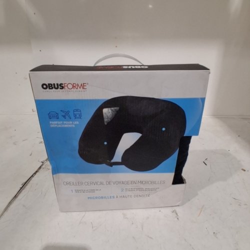 OBUSFORME MICROBEAD TRAVEL NECK PILLOW - BLACK - (MODEL: PL-MTP-BLK) image 4