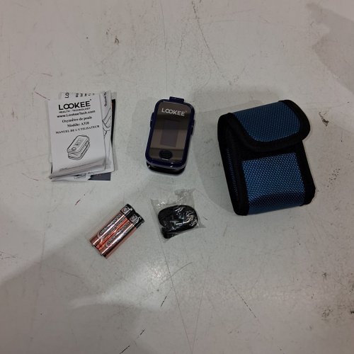 LOOKEE COLOR OLED PREMIUM PULSE OXIMETER FINGER MONITOR WITH CARRY CASE - BLUE (MODEL: A310) image 2