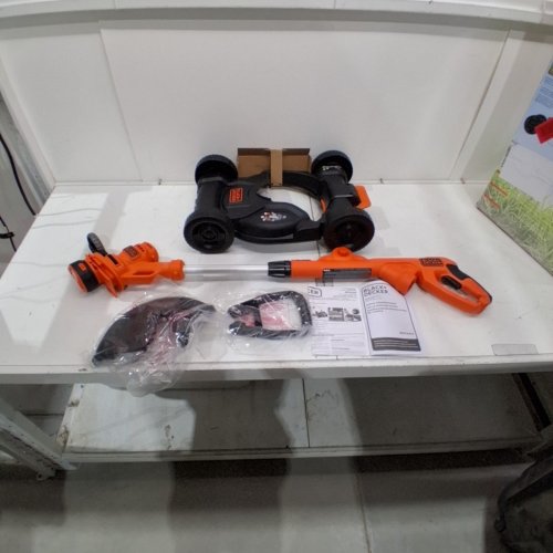 BLACK + DECKER 3-IN-1 COMPACT ELECTRIC TRIMMER MOWER - 12" - ORANGE (MODEL: BESTA512CM) image 2