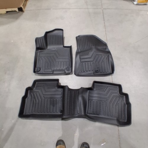 3PC CARARTIST ALL WEATHER FLOOR LINER CAR MATS FOR 2023-2026 KIA SPORTAGE - BLACK image 2