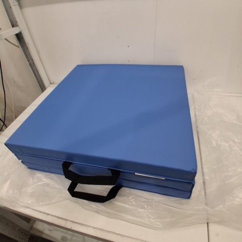 CAP BARBELL TRI-FOLD ANTI-TEAR EXERCISE MAT - 72" X 24" X 2" - BLUE image 2