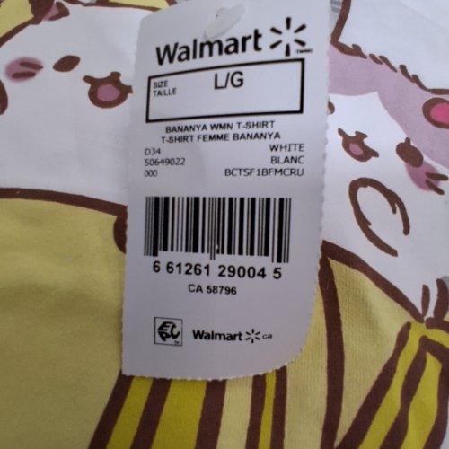 WOMEN'S BANANYA GRAPHIC T-SHIRT - LARGE - WHITE (STYLE: BCTSF1BF-MCRU) image 3