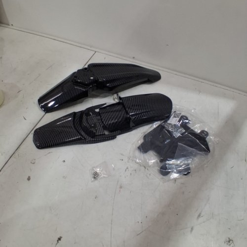 2PC CARBON-FIBER-LOOK AUTOMOTIVE TRIM PANELS FOR SUR-RON LIGHT BEE XS - BLACK image 2