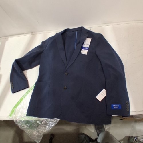 MEN'S HAGGAR SMART WASH PERFORMANCE TECH BLAZER JACKET - MEDIUM, REGULAR - BLUE image 3