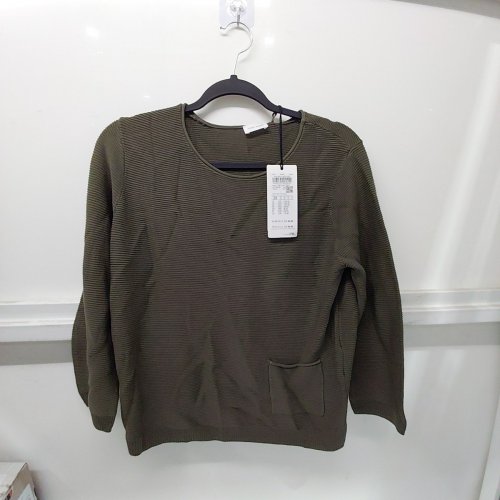 GERRY WEBER KNITTED LONG SLEEVE WITH POCKET - SIZE 8 / MEDIUM - GREEN (STYLE : 190114-57003) image 2