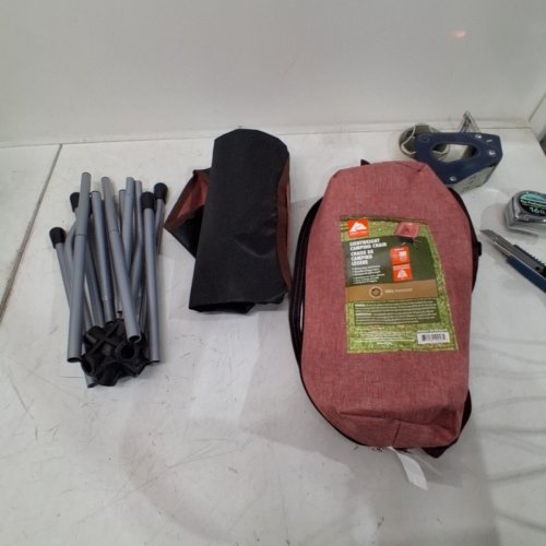 OZARK TRAIL ULTRA-LIGHTWEIGHT BACKPACKING CHAIR WITH CARRY BAG - RED image 3