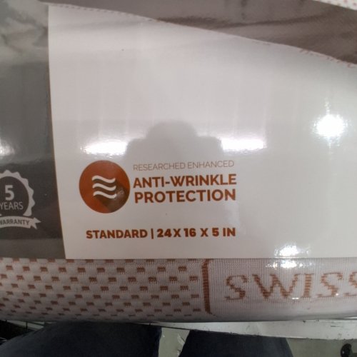 SWISS COMFORTS COPPER PROTECTION MEMORY FOAM PILLOW - STANDARD - BROWN image 3