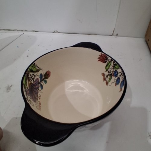 HAND PAINTED TWO EARS CERAMIC ICE BUCKET - 67.6OZ - MULTICOLOR image 6