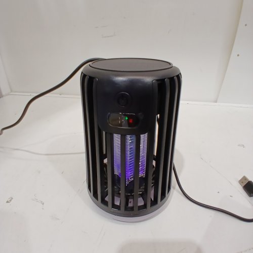 SOLAR POWERED MOSQUITO KILLER BUG ZAPPER - 5V, 2000MAH BATTERY - CAMPING LIGHT - BLACK (MODEL: J13) image 2