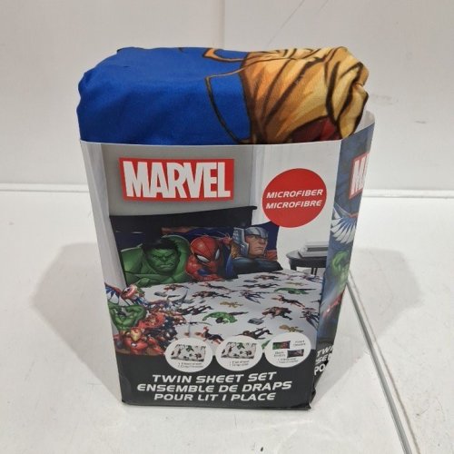 3PC KIDS AVENGERS SHEET SET - TWIN - MULTICOLOUR/WHITE (MODEL: TR38-Q3/24L411CAN) image 3