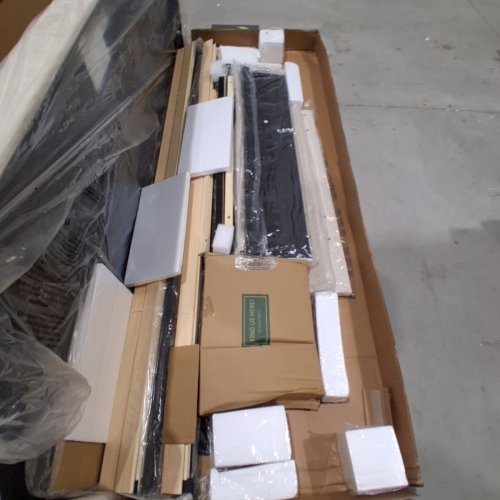 SHA CERLIN CHENILLE BED FRAME - BEIGE - KING (MODEL: KRQDNJNQ003) image 4