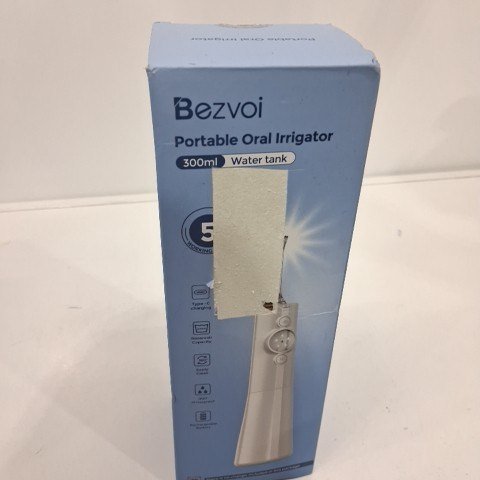 BEZVOI PORTABLE RECHARGEABLE ORAL IRRIGATOR WITH 5 MODES - INCLUDES 6 TIPS - WHITE (MODEL: Y215) image 5