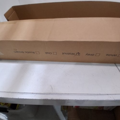 2PK FLOATING WALL MOUNTED SHELVES WITH INVISIBLE BRACKETS FOR HOME DECOR - 35" X 12" - WALNUT image 2