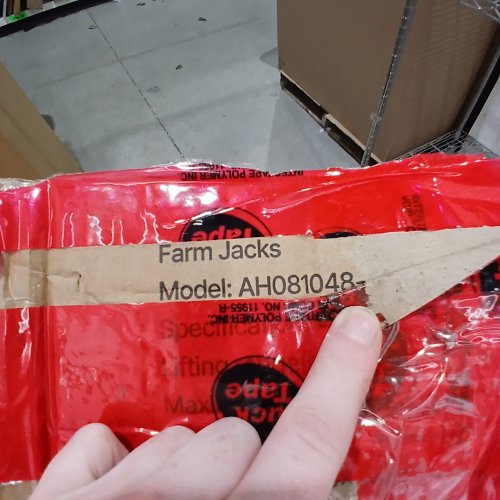 VEVOR HIGH LIFT FARM JACK WITH BASE, 5.12" - 42.5" LIFT HEIGHT - BLACK / ORANGE (MODEL: AH081048-58) image 2
